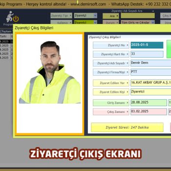 DemirSoft Ziyaretçi Takip Programı