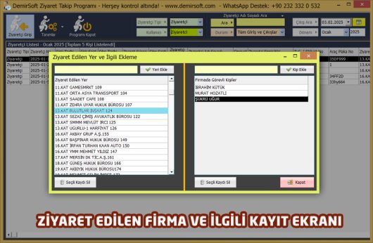 DemirSoft Ziyaretçi Takip Programı - Görsel 6