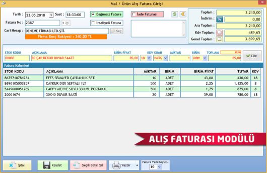 Ön Muhasebe Programı Full Sürüm - Görsel 4