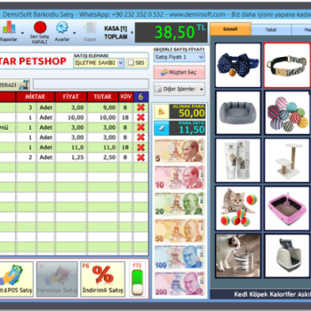 Petshop Programı - Barkodlu Satış Stok Takip SMS Sistemi