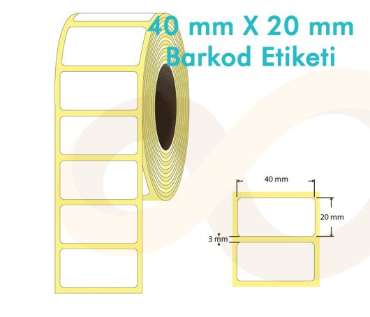 40x20 Termal Barkod Etiketi - Görsel 4