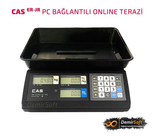 CAS ER JR 30 Kg Fiyat Hesaplamalı PC Bağlantılı Elektronik Terazi - Görsel 4