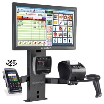 Kasiyer Standı - Masaüstü POS Tutucu Yazarkasa Pos Tutucu